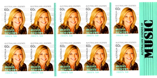 Olivia Newton-John Australian stamps 2013