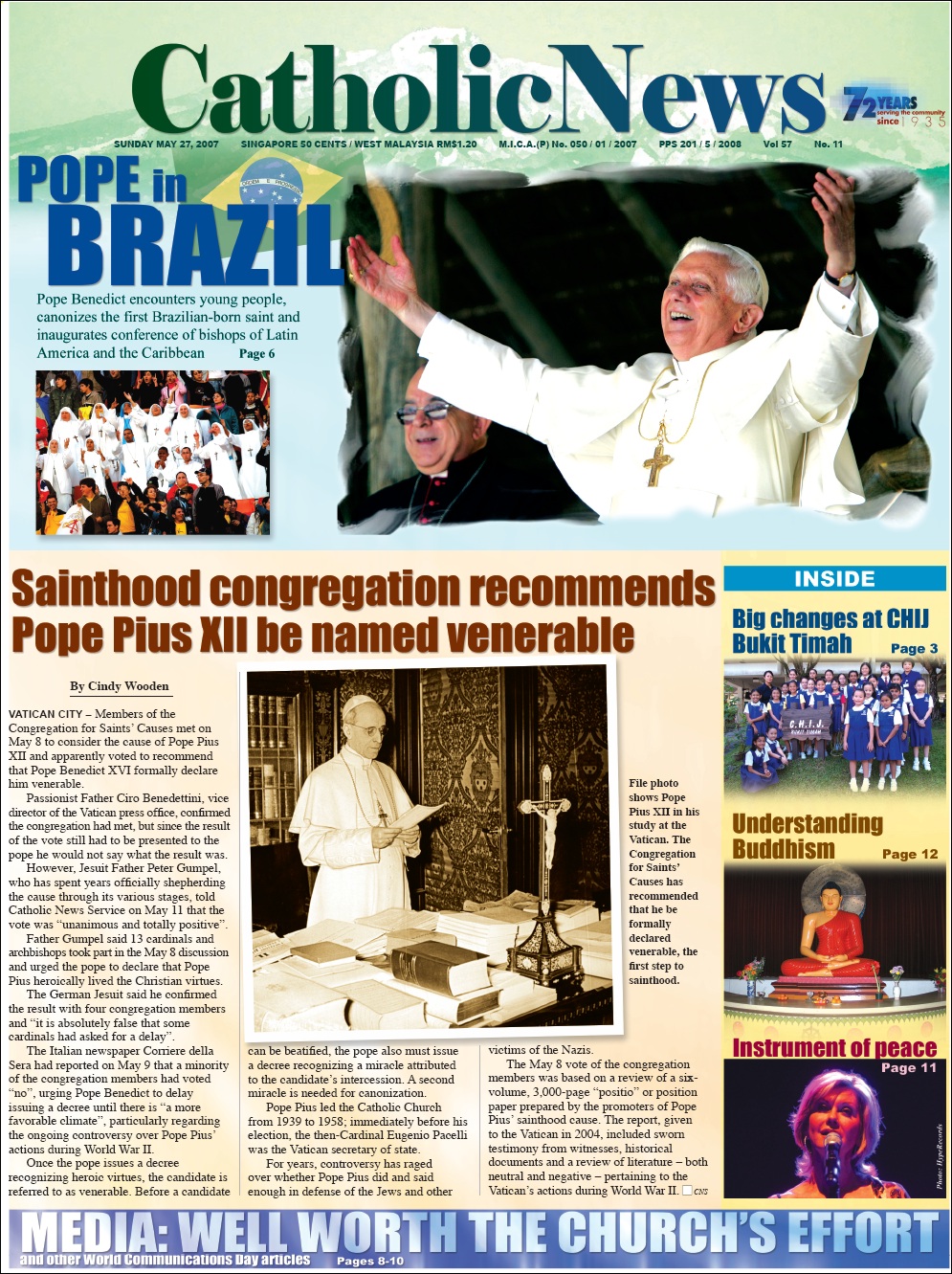 Instrument of Peace - Catholic News