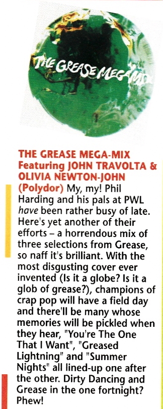 Grease megamix review - Smash Hits