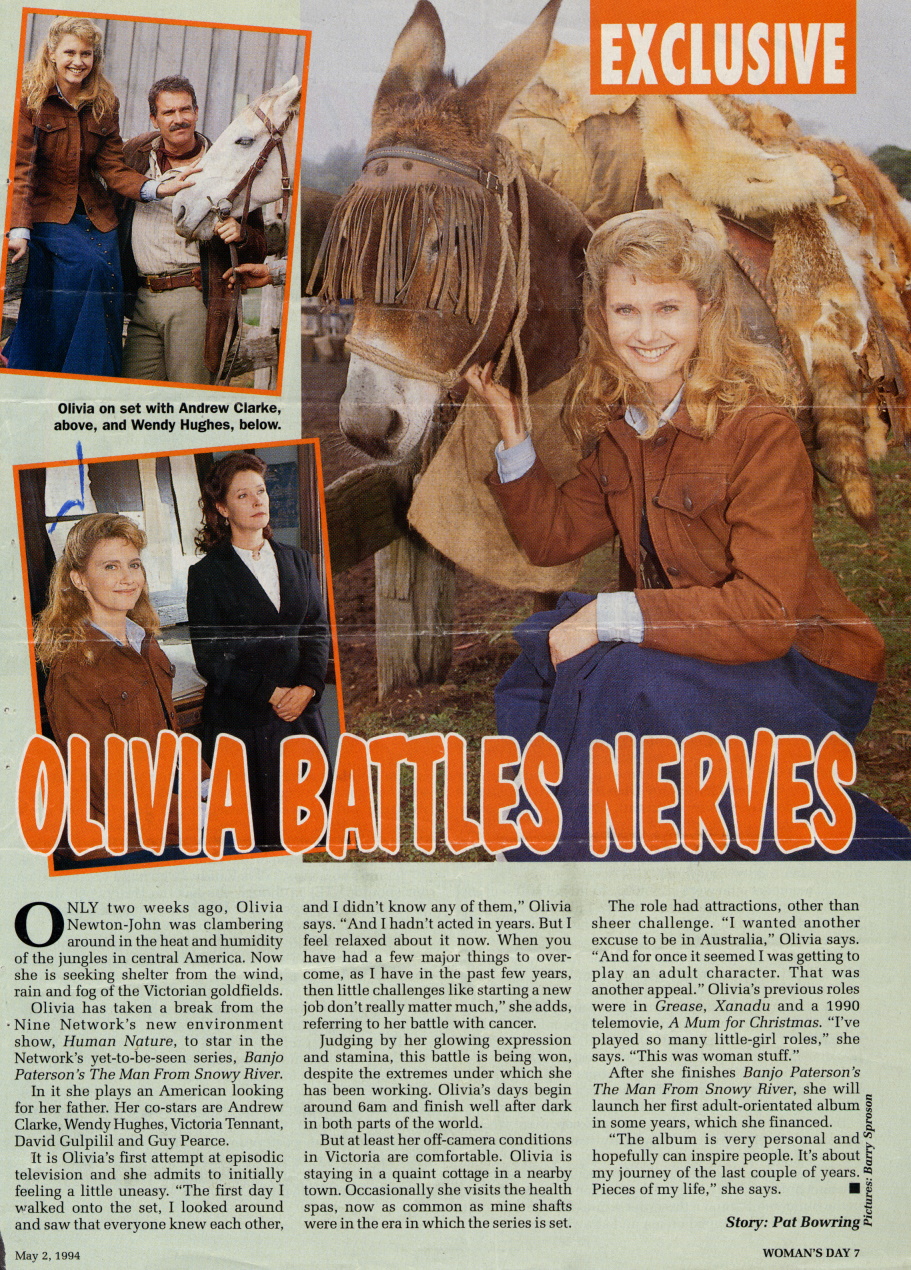 Olivia Battles Nerves - Woman's Day