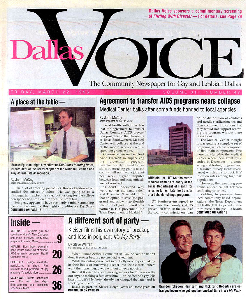 It's My Party feature - Dallas Voice