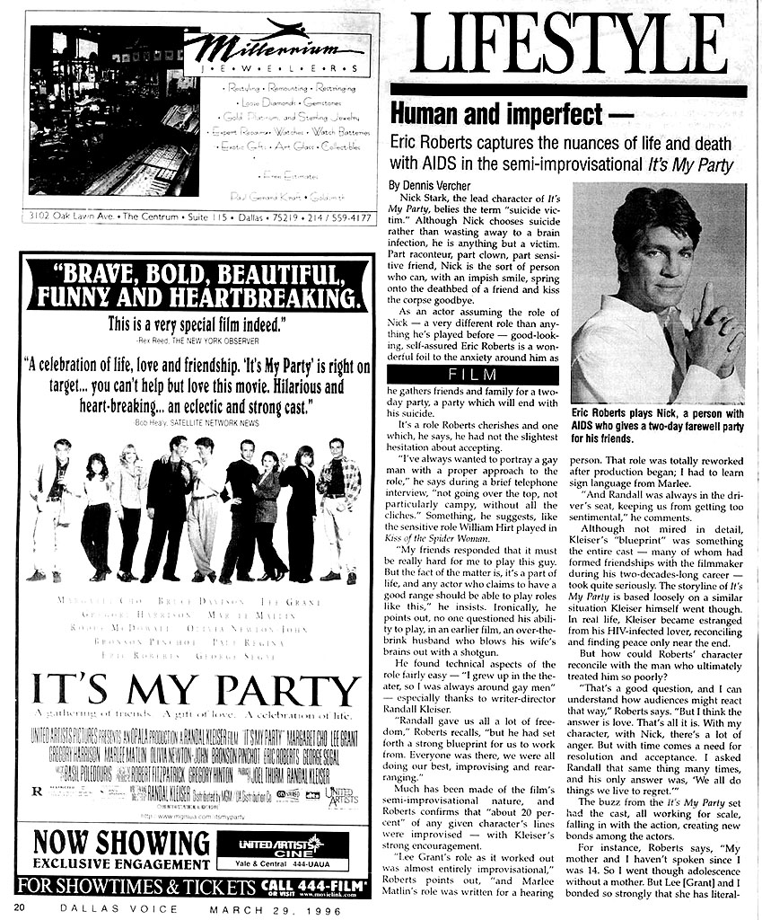 It's My Party review - Dallas Voice