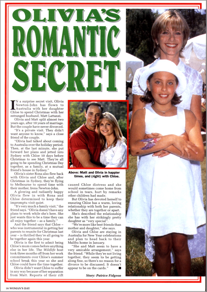 Livvy's Romantic Secret - Woman's Day