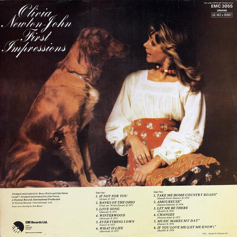 1974 First Impressions LP back cover