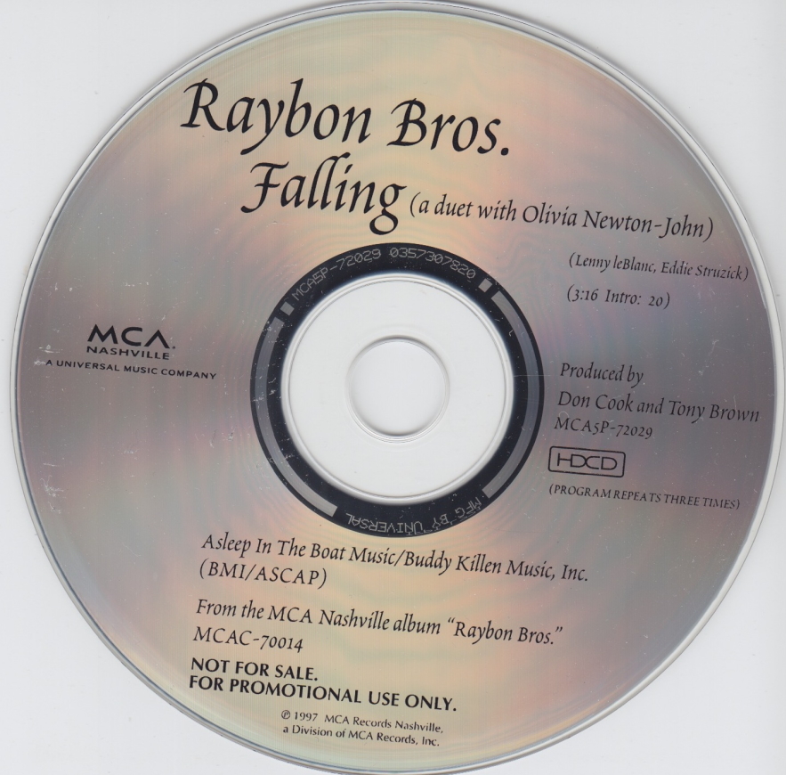 Falling promo CD Olivia Newton-John and Raybon Bros
