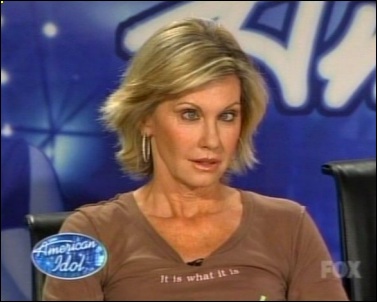 Olivia Newton-John American Idol 2007 - expressing surprise at some of the acts