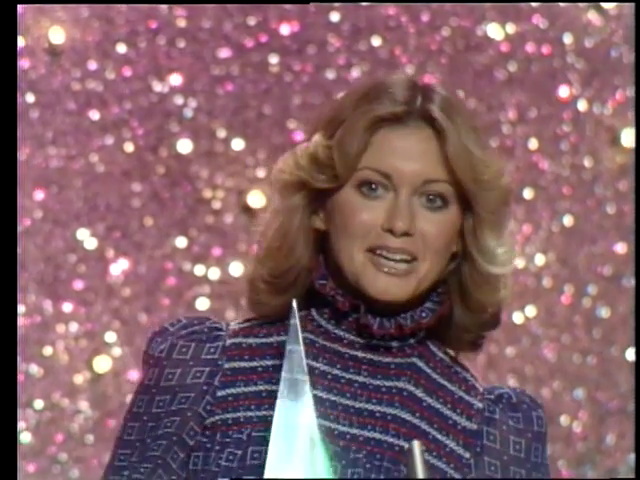 Olivia Newton-John at the American Music Awards February 1975