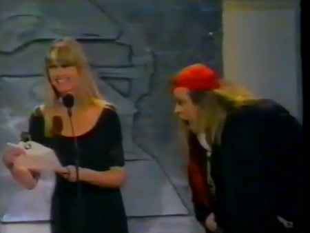Olivia Newton-John at The Grammys February 1990
