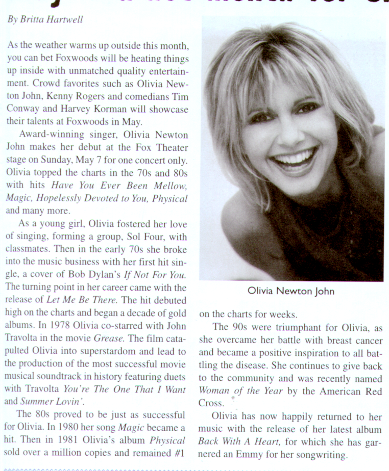 May Is a Hot Month for Entertainment at Foxwoods - Pequot Times