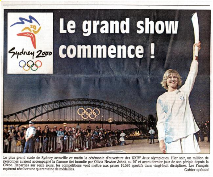 Carrying the Olympic Torch - Various newspapers