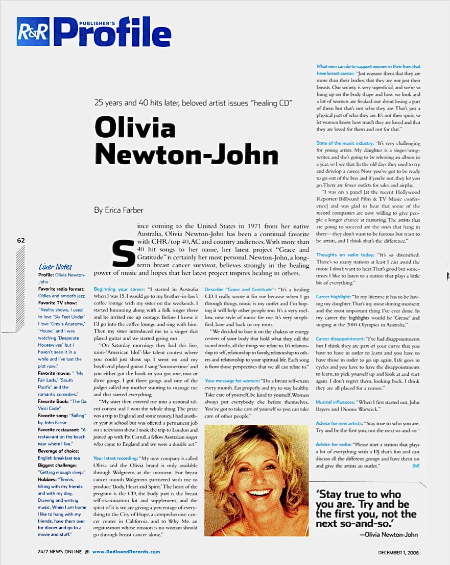 25 years and 40 hits later, beloved artist issues healing CD  - Radio & Records