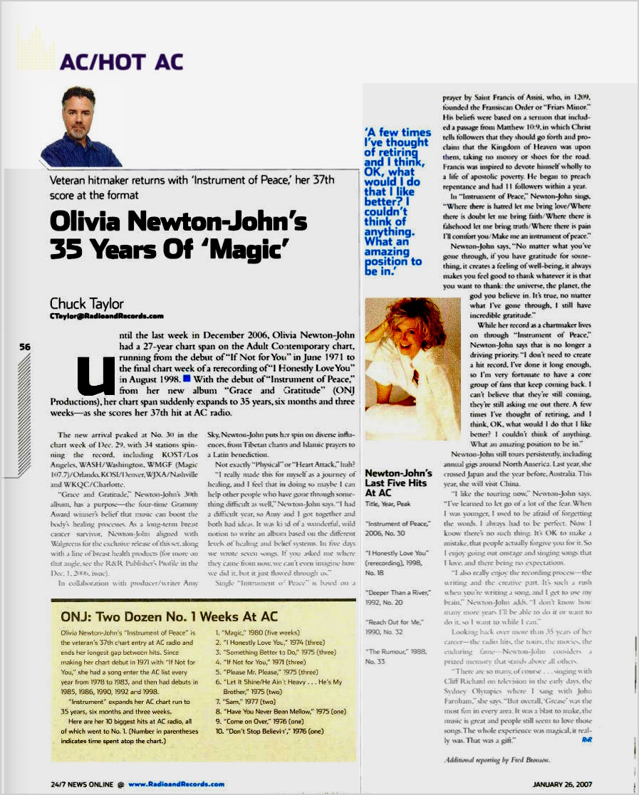 Olivia's 35 years of Magic  - Radio & Records