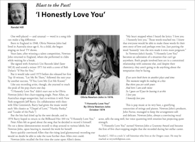 Olivia Newton-John article