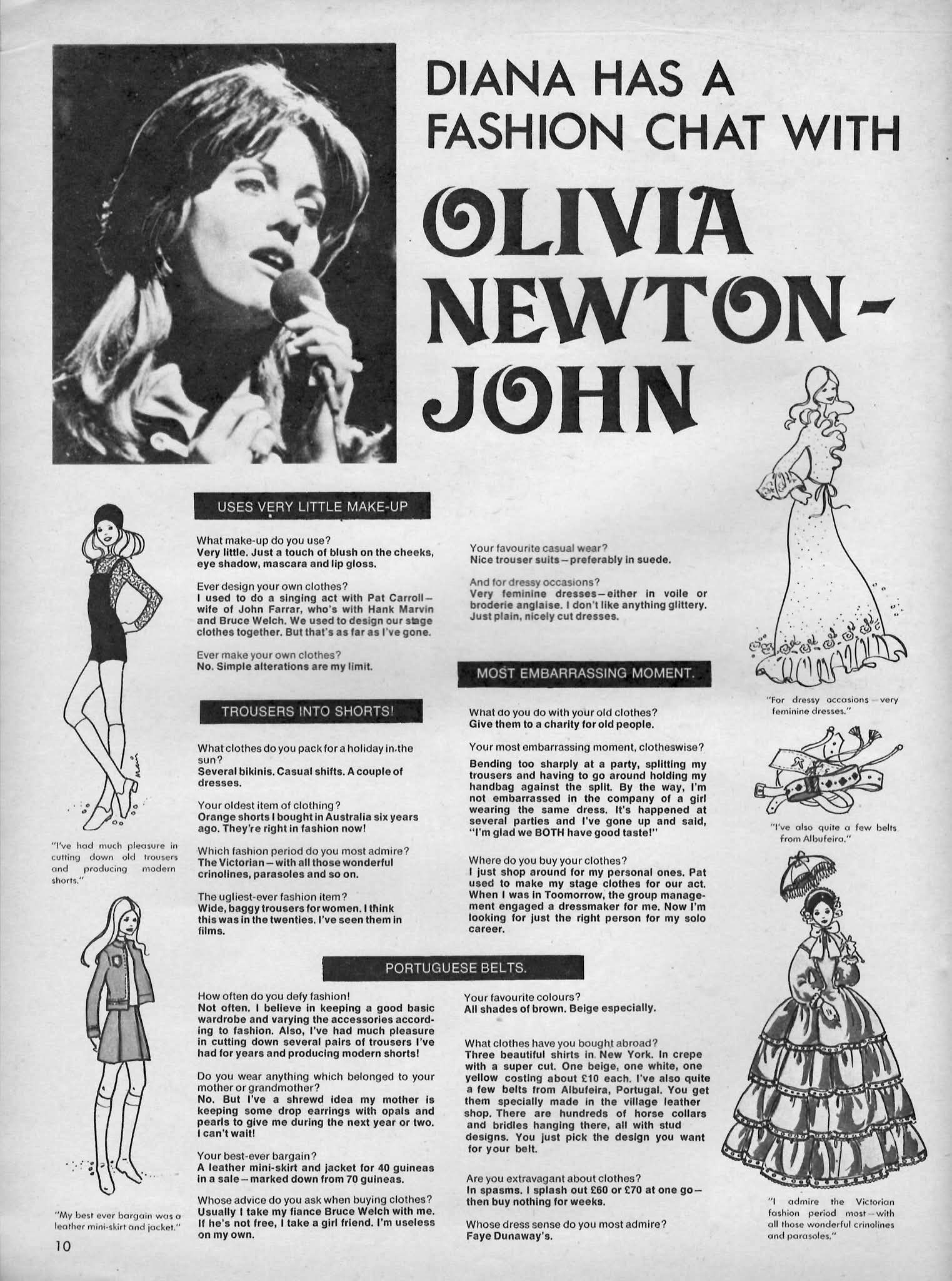 Diana Has A Fashion Chat With Olivia Newton-John - Diana