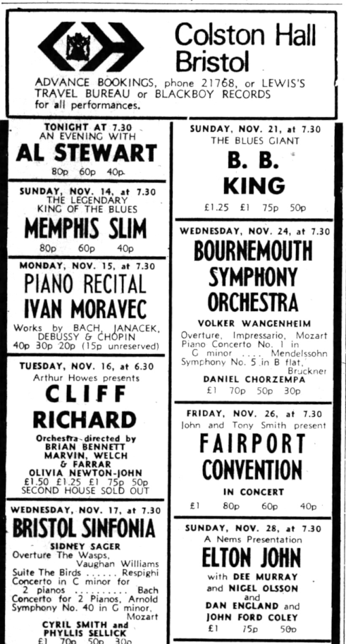 Olivia concert date Bristol supporting Cliff - Bristol Post