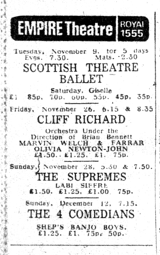 Olivia concert date Liver supporting Cliff - Liverpool Daily Post