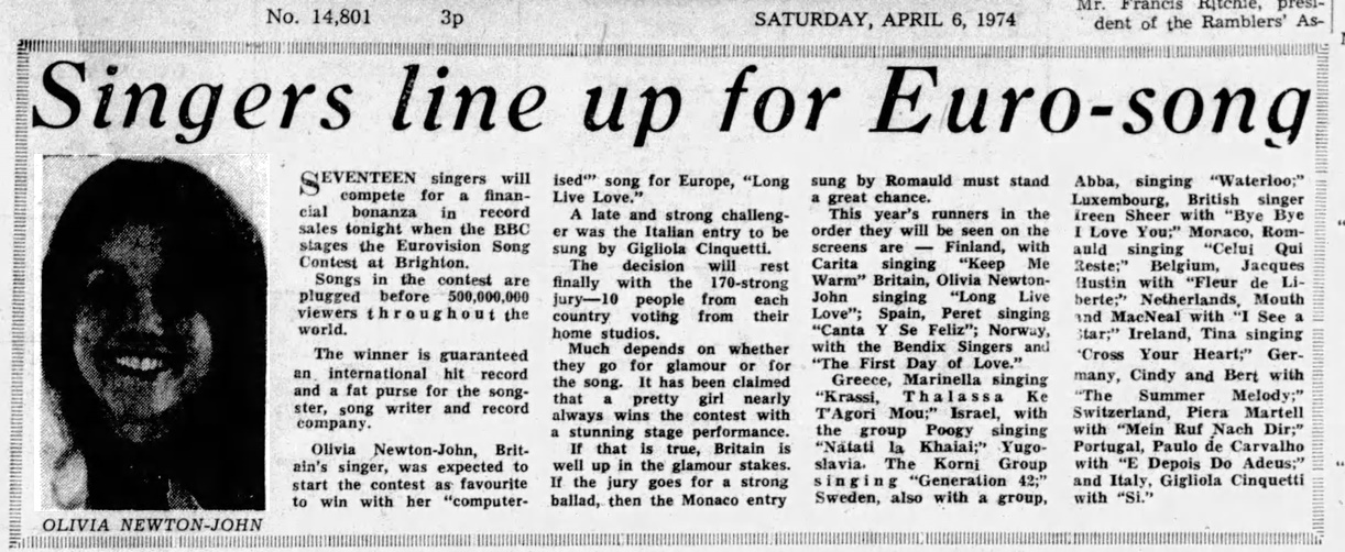 Olivia Newton-John Herald Express