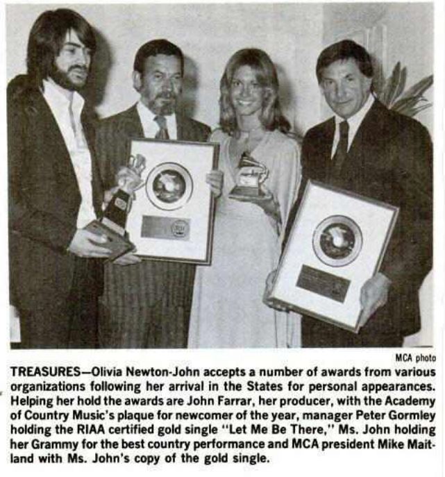 Treasures, Olivia accepts a number of awards - Billboard