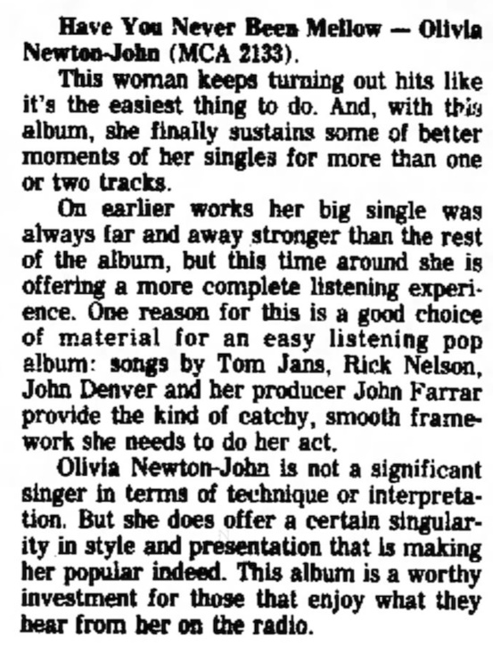 Have You Never Been Mellow review - The Times