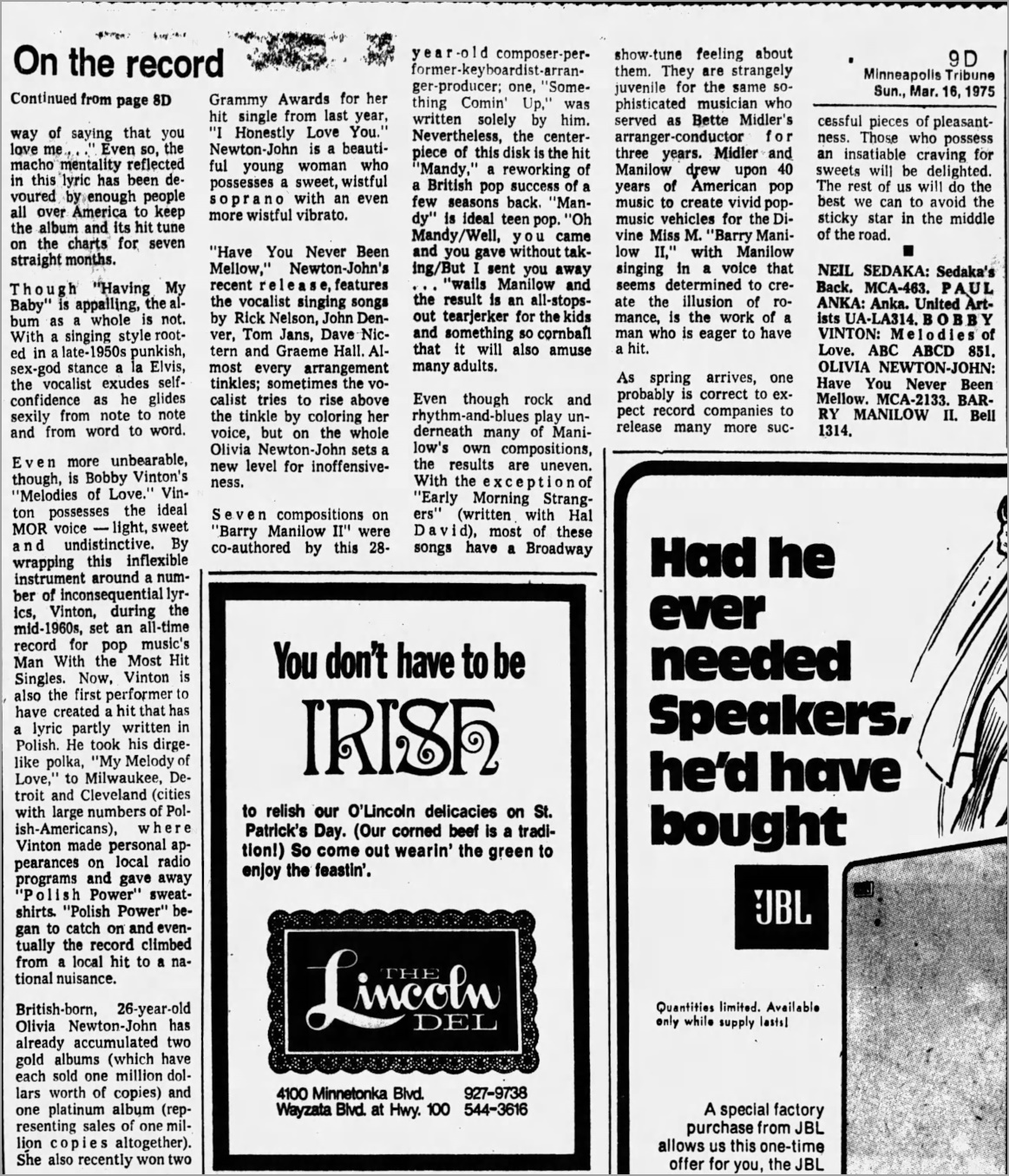 Have You Never Been Mellow review - Star Tribune