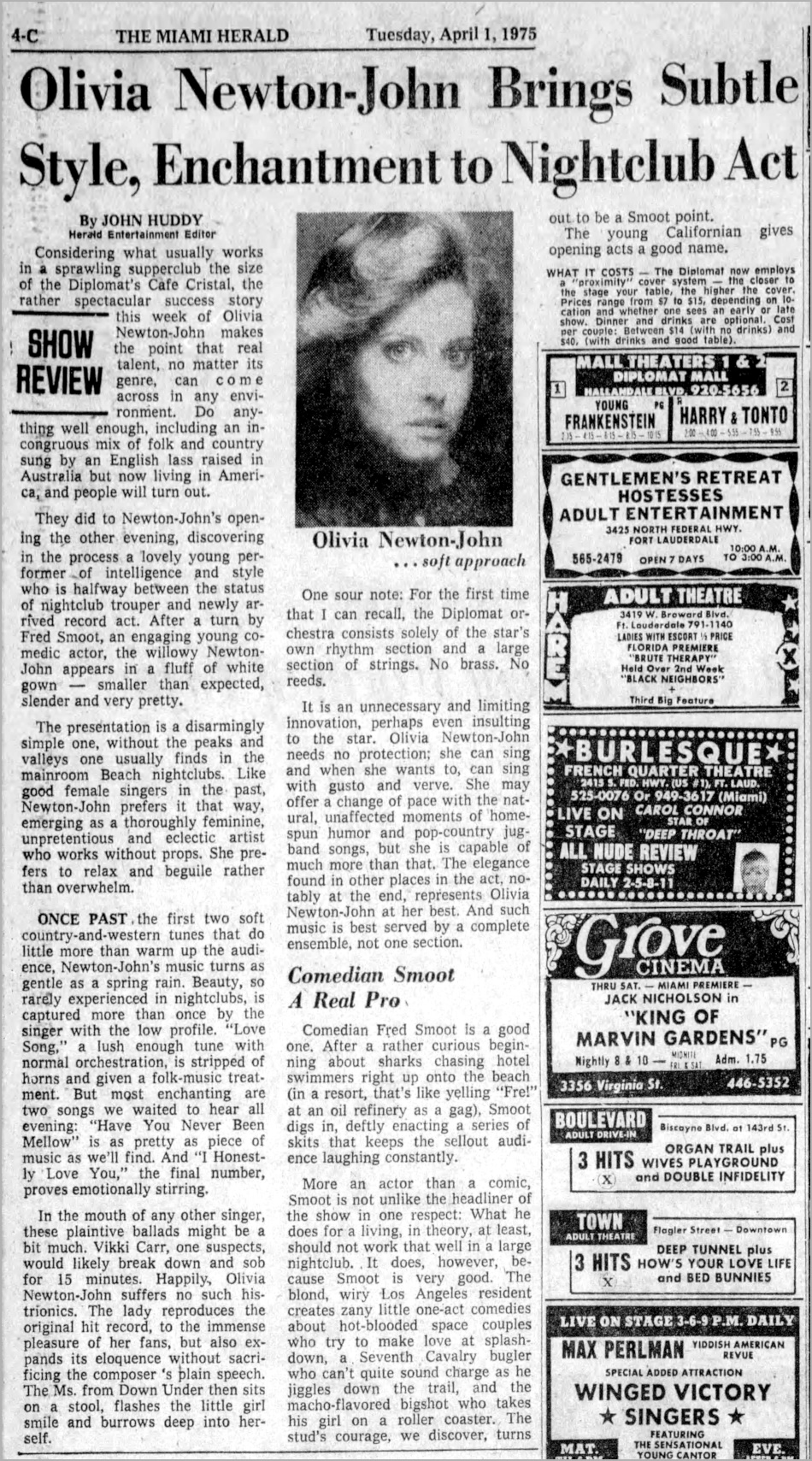 Olivia brings Subtle, Style, Enchantment to Nightclub Act - The Miami News Herald