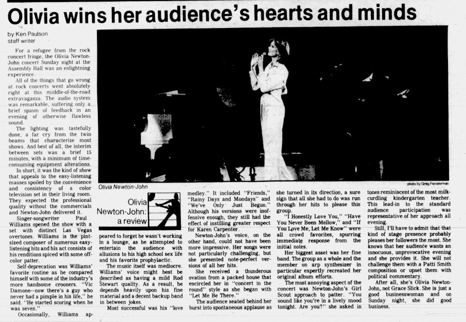 Olivia wins her audience's hearts and minds - The Daily Illini