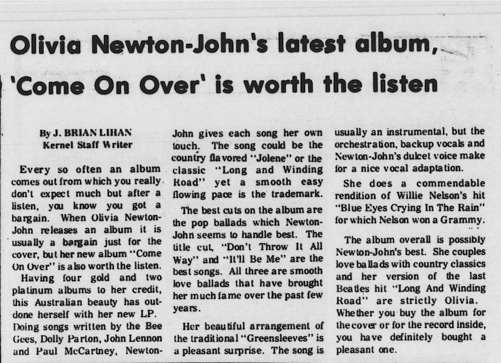 Come On Over is worth the listen - The Kentucky Kernel