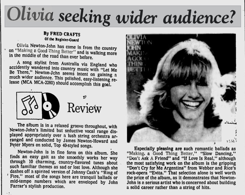 Making A Good Thing Better review - Eugene Register Guard