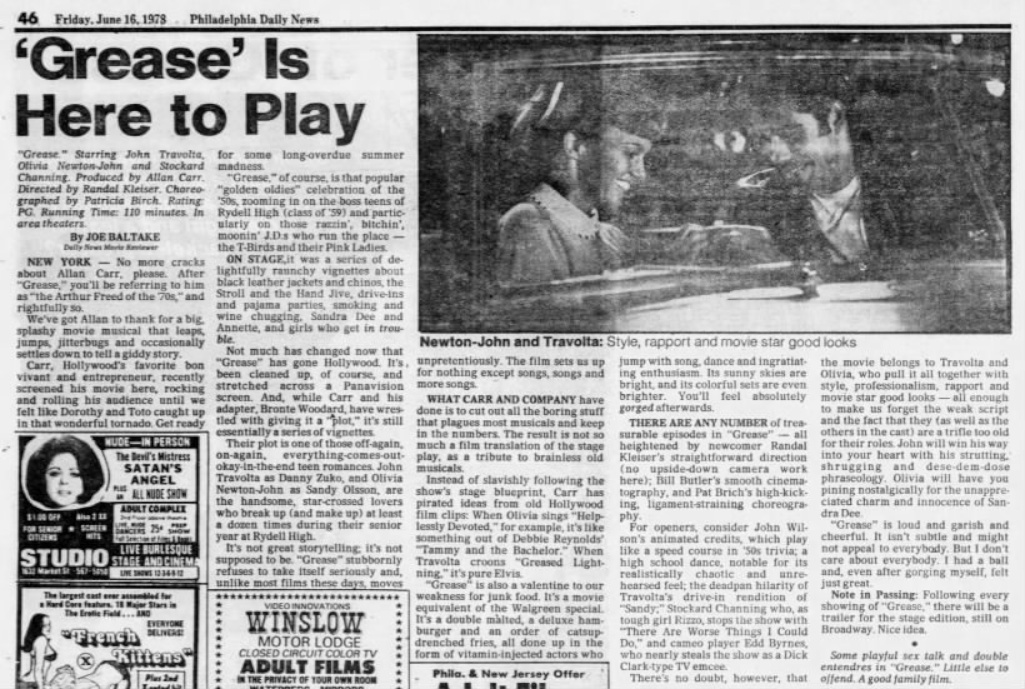 Grease Is Here to Play - Philadelphia Daily News