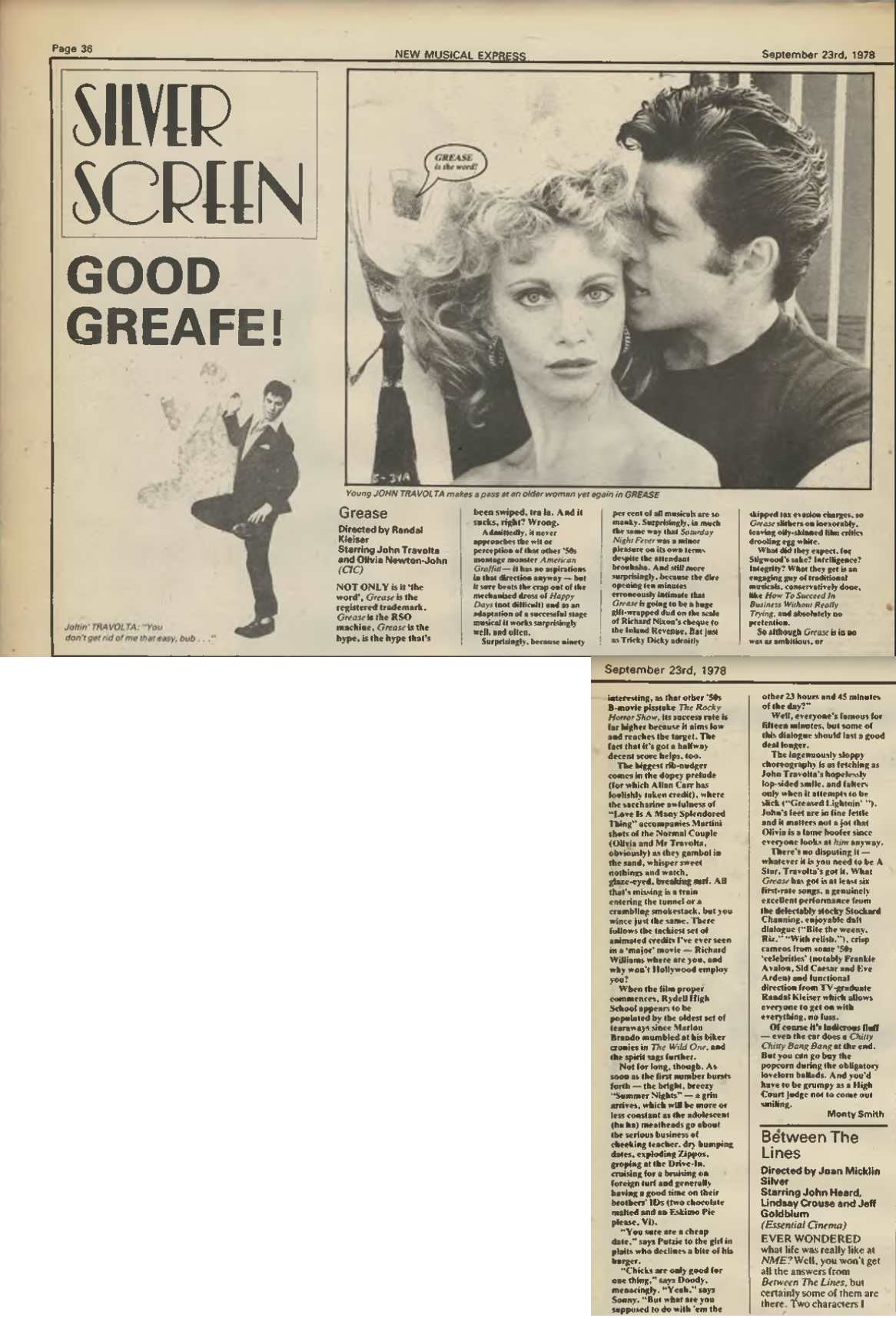 Grease the movie, review - NME