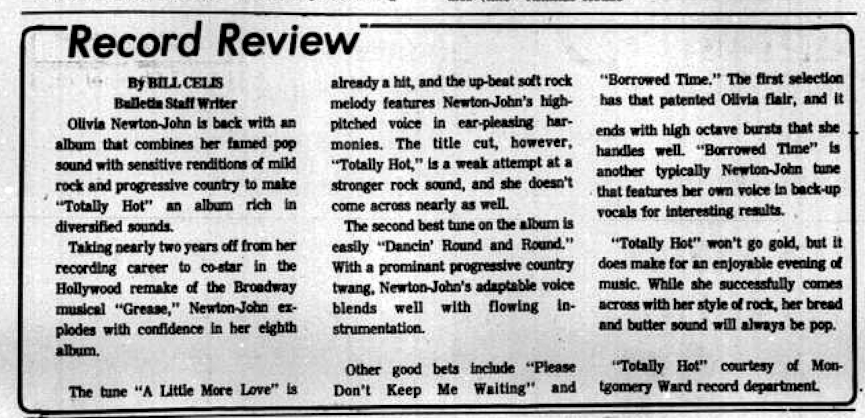 Totally Hot review - Brownwood Bulletin