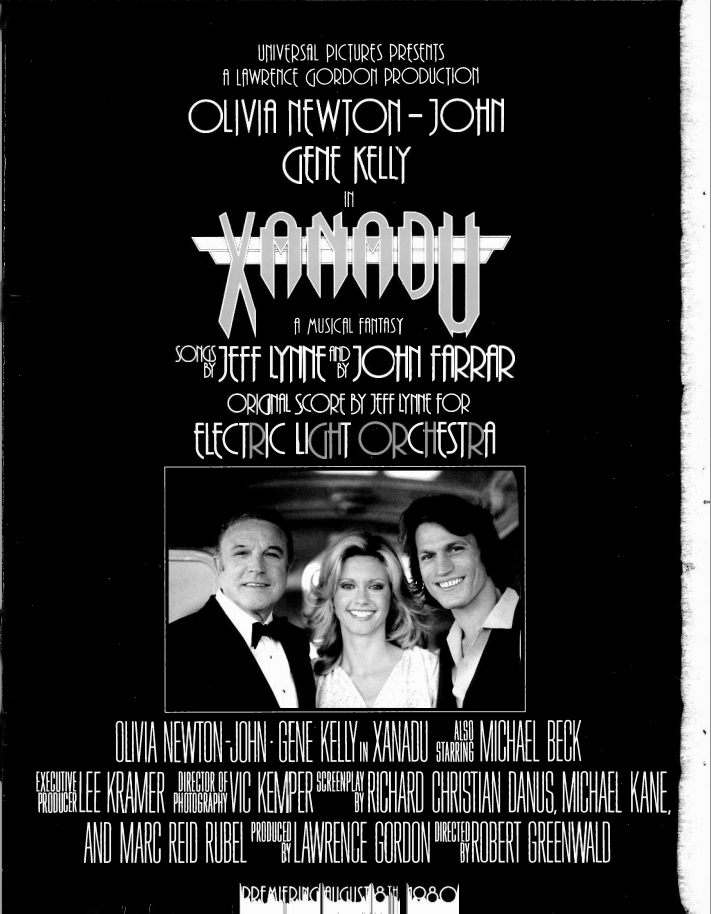 Xanadu Film Advance Promo Ad  - Billboard