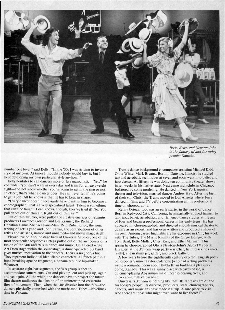 Film Fantasy Xanadu - Dance Magazine