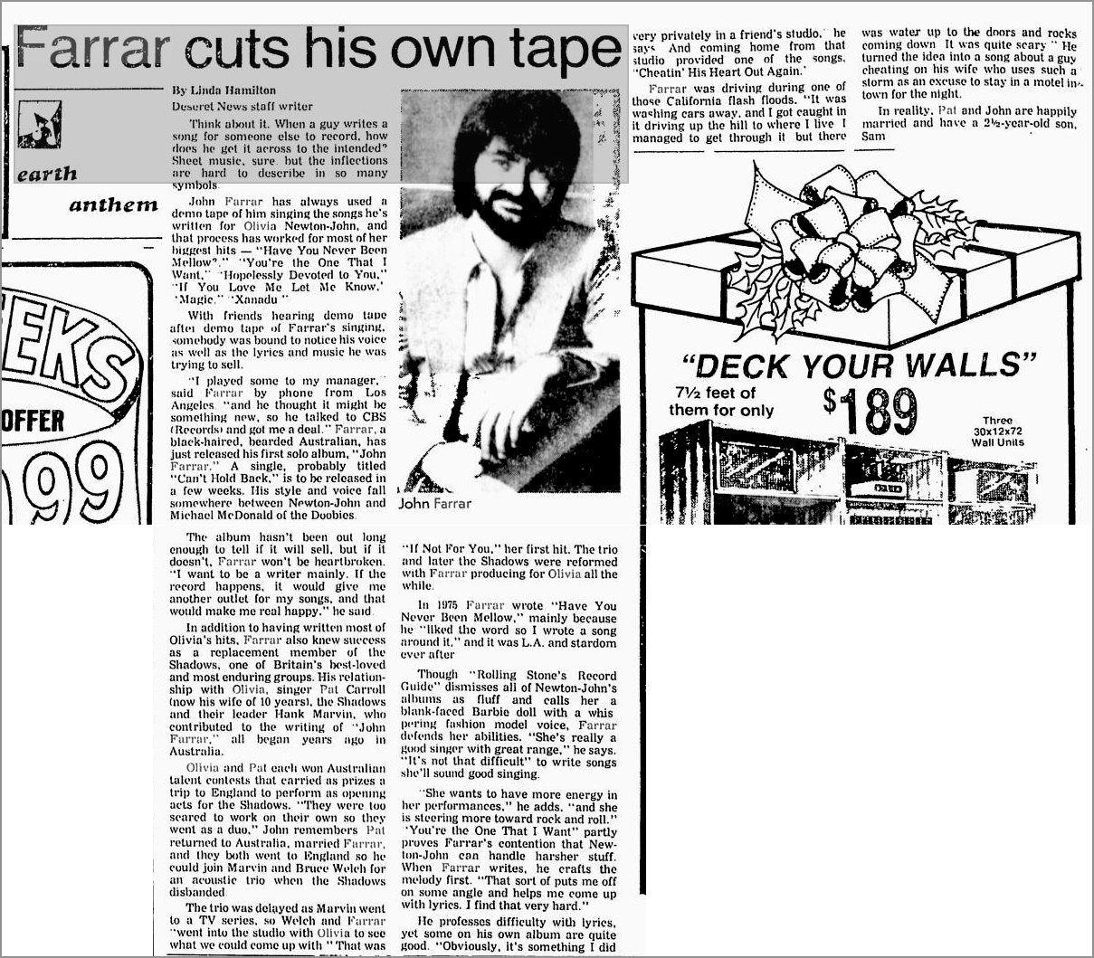 Farrar Cuts His Own Tape - The Deseret News