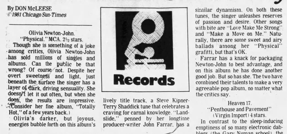 Physical review - Chicago Sun Times