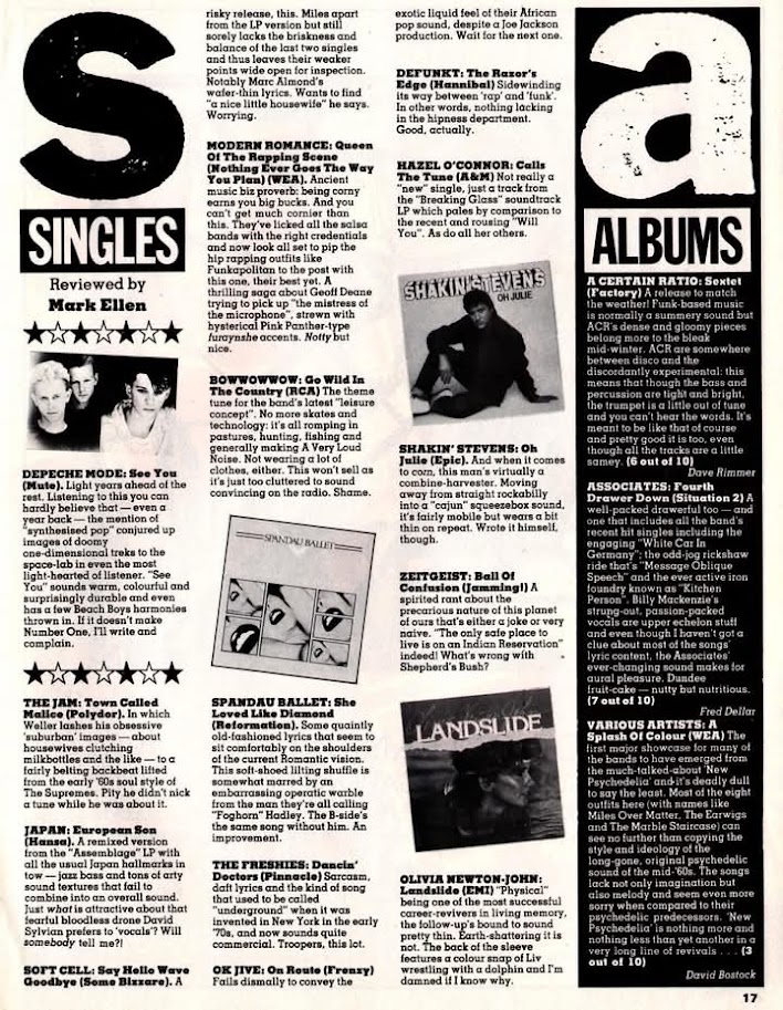 Landslide single review -  Smash Hits