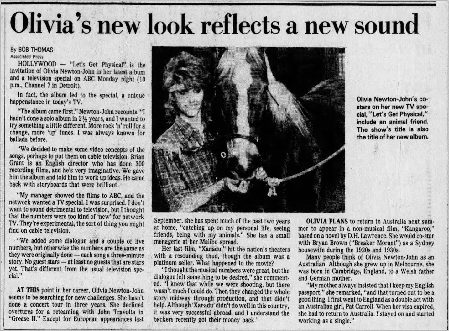 Olivia's new look reflects a new sound - Detroit Free Press