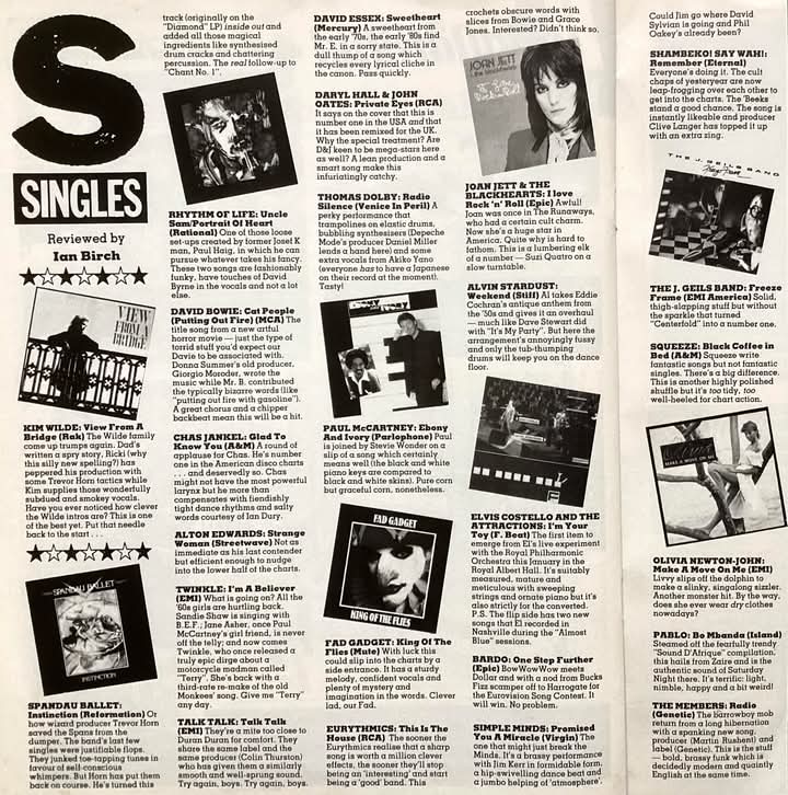 Make A Move On Me single review -  Smash Hits