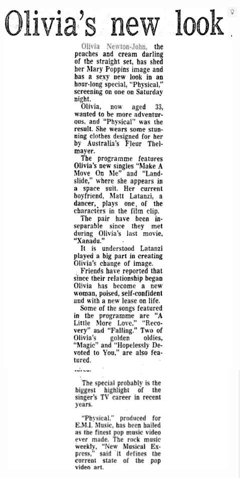 Olivia's New Look - New Zealand Press Agency