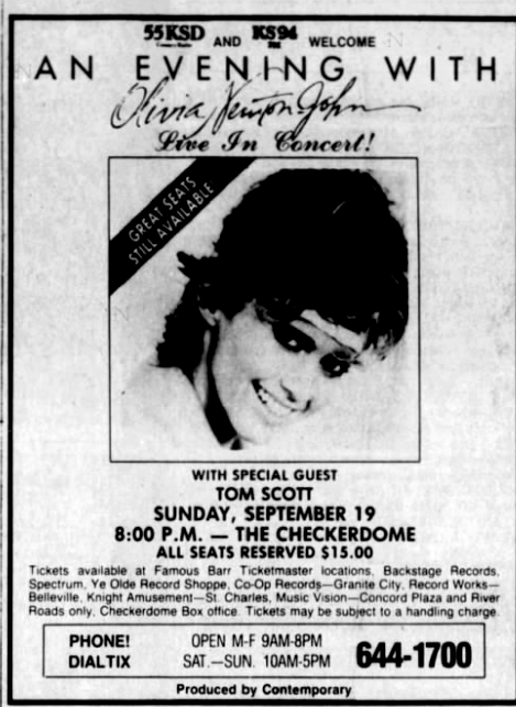 St Louis concert advert - St Louis Post Dispatch