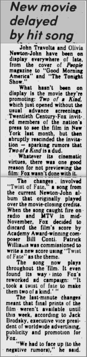 New movie delayed by hit song - The Bulletin