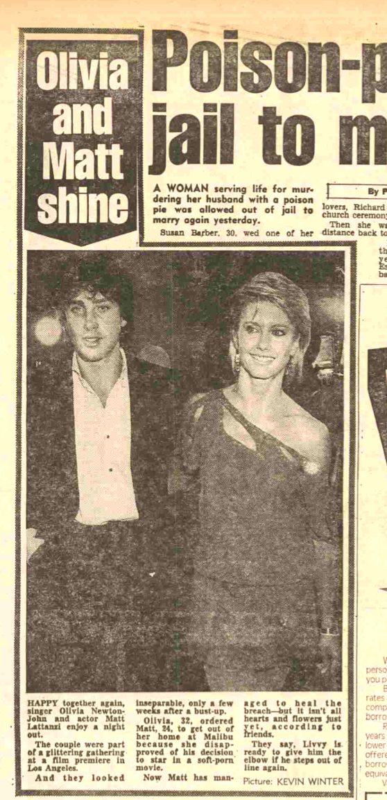 Olivia and Matt shine - Daily Mirror