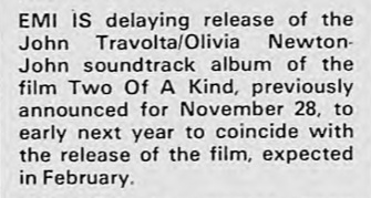 Olivia Newton-John Music Week Dec 10 1983
