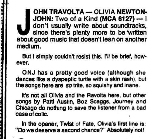 Two of a Kind soundtrack review - The Sun