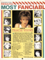 Olivia Newton-John article Smash Hits readers' poll for 1983