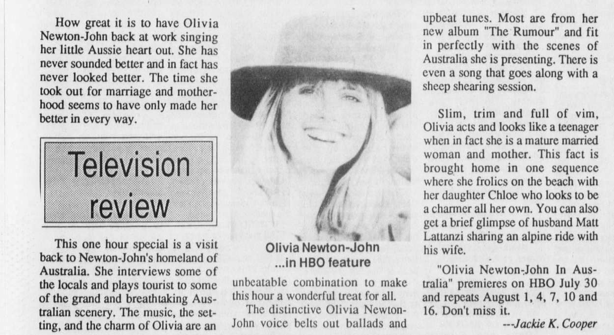 Television Review, Down Under - The Houston Home Journal