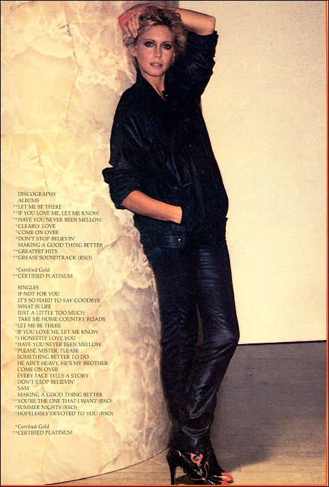 Olivia's 1978 Totally Hot tour - Japan, Australia, Europe