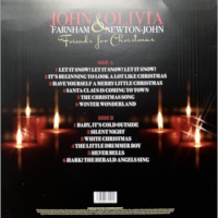 Friends For Christmas red vinyl album 2023 LP back cover