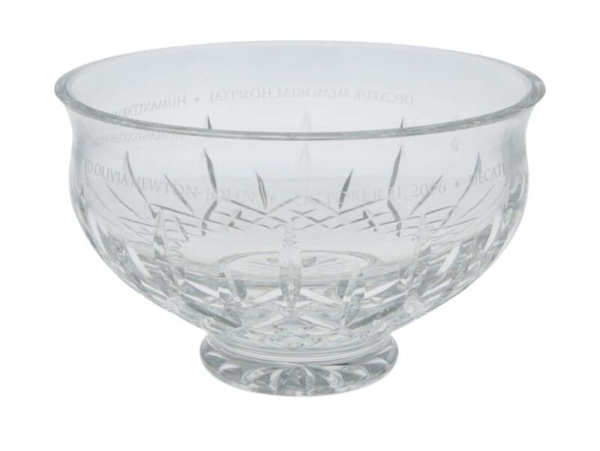 Olivia Newton-John's award from Decatur Memorial Hospital in Illinois