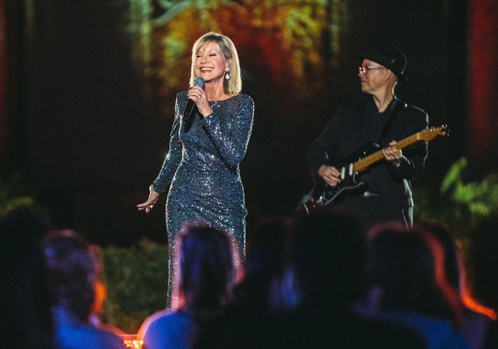 Olivia Newton-John performs at Disney's Fairy Tale Weddings 2018